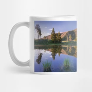 Bunsen Peak Reflected In Lake Yellowstone National Park Mug